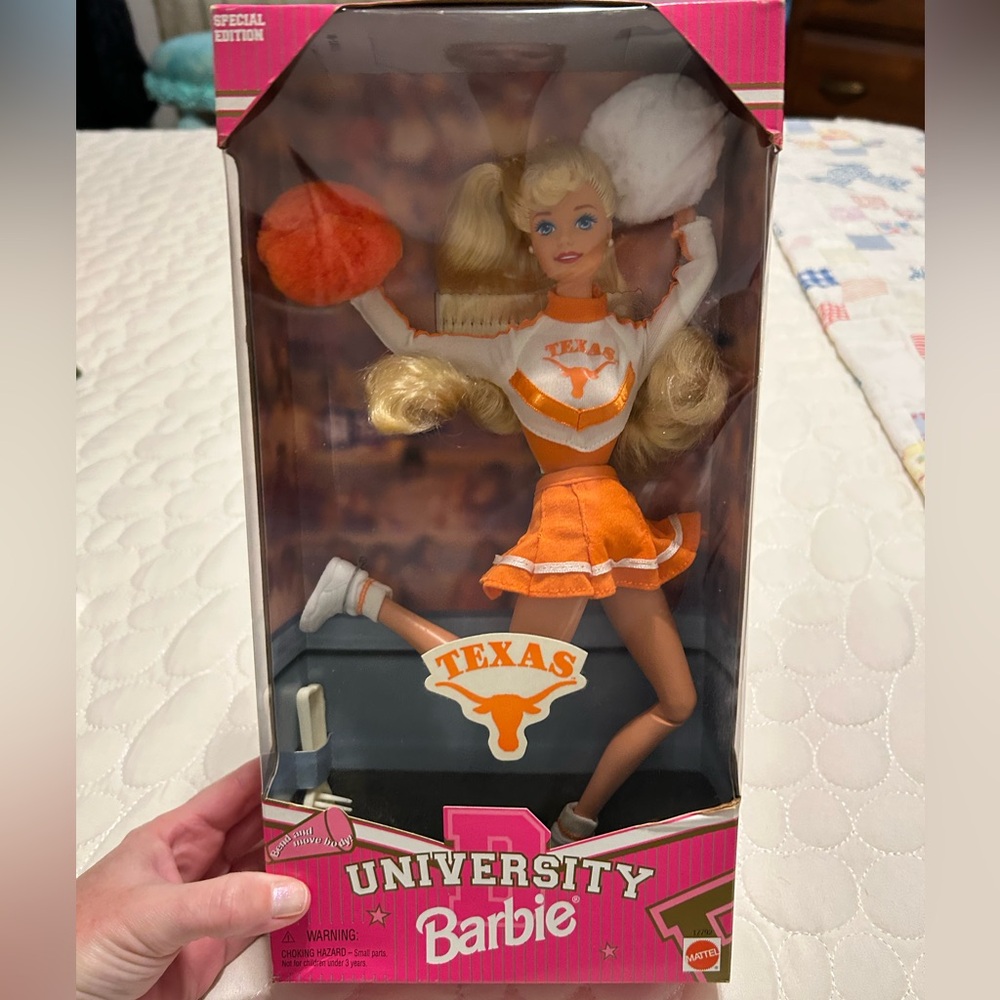 Barbie University Cheerleader Doll- Texas Longhorns